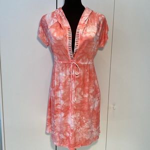 Dotti swimsuit coverup dress tie dye small